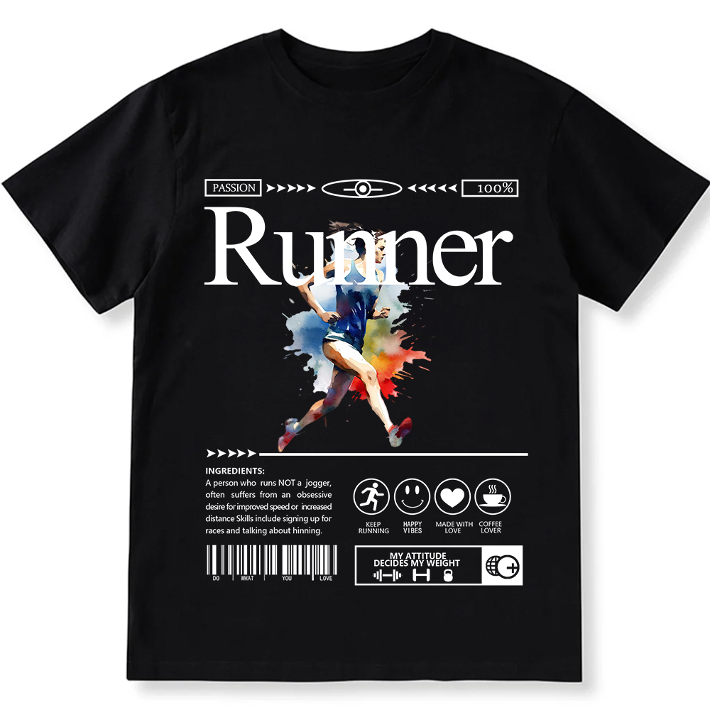 Runner Unisex Fit Cotton T-Shirt wearishow