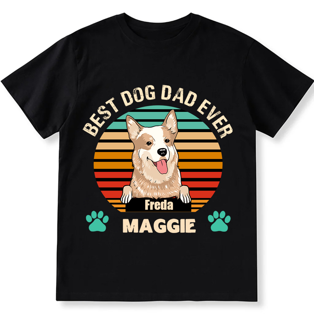 Best Dog Mom and Dad Ever- Personalized Custom Unisex T-shirt