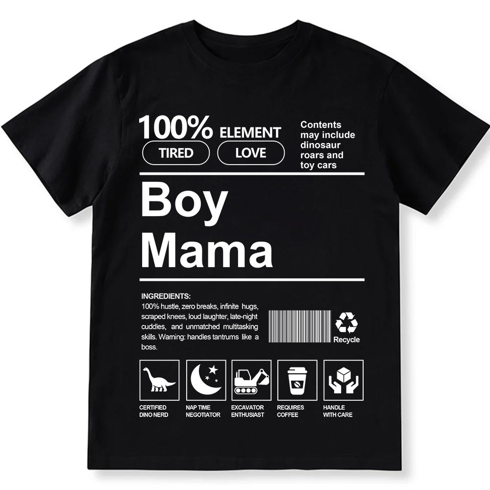 Boy Mama Unisex Fit Cotton T-Shirt wearishow