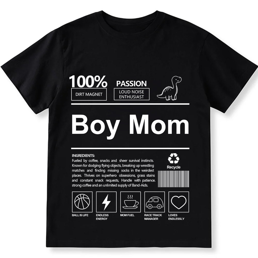 Boy Mom Unisex Fit Cotton T-Shirt wearishow