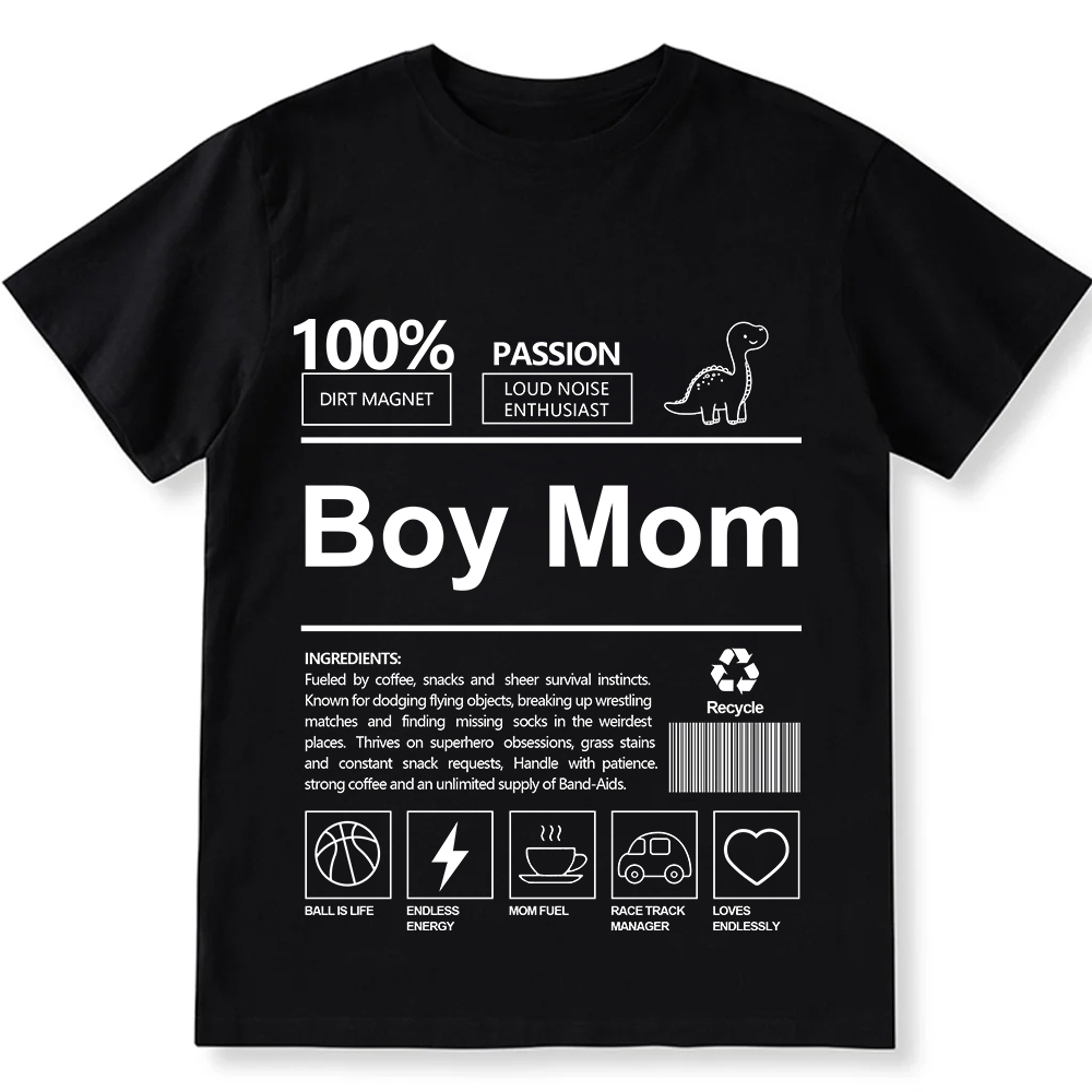 Boy Mom Unisex Fit Cotton T-Shirt wearishow