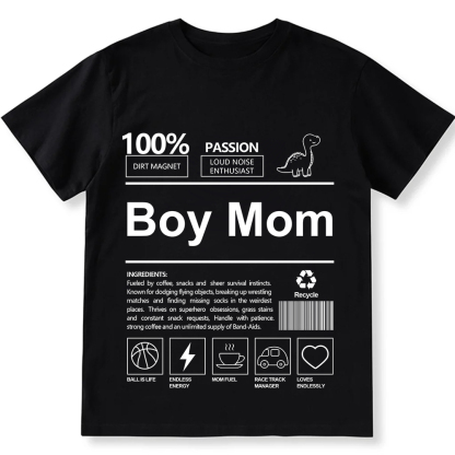 Boy Mom Unisex Fit Cotton T-Shirt wearishow