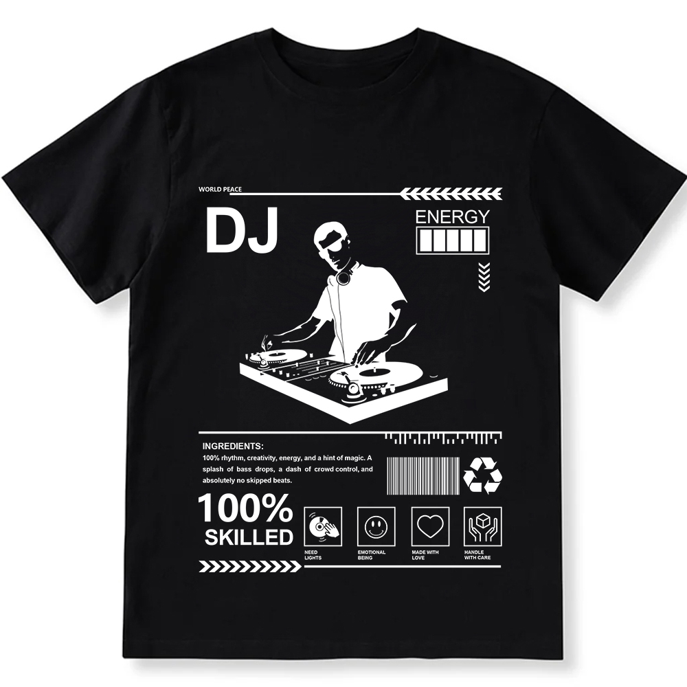 DJ Unisex Fit Cotton T-Shirt wearishow