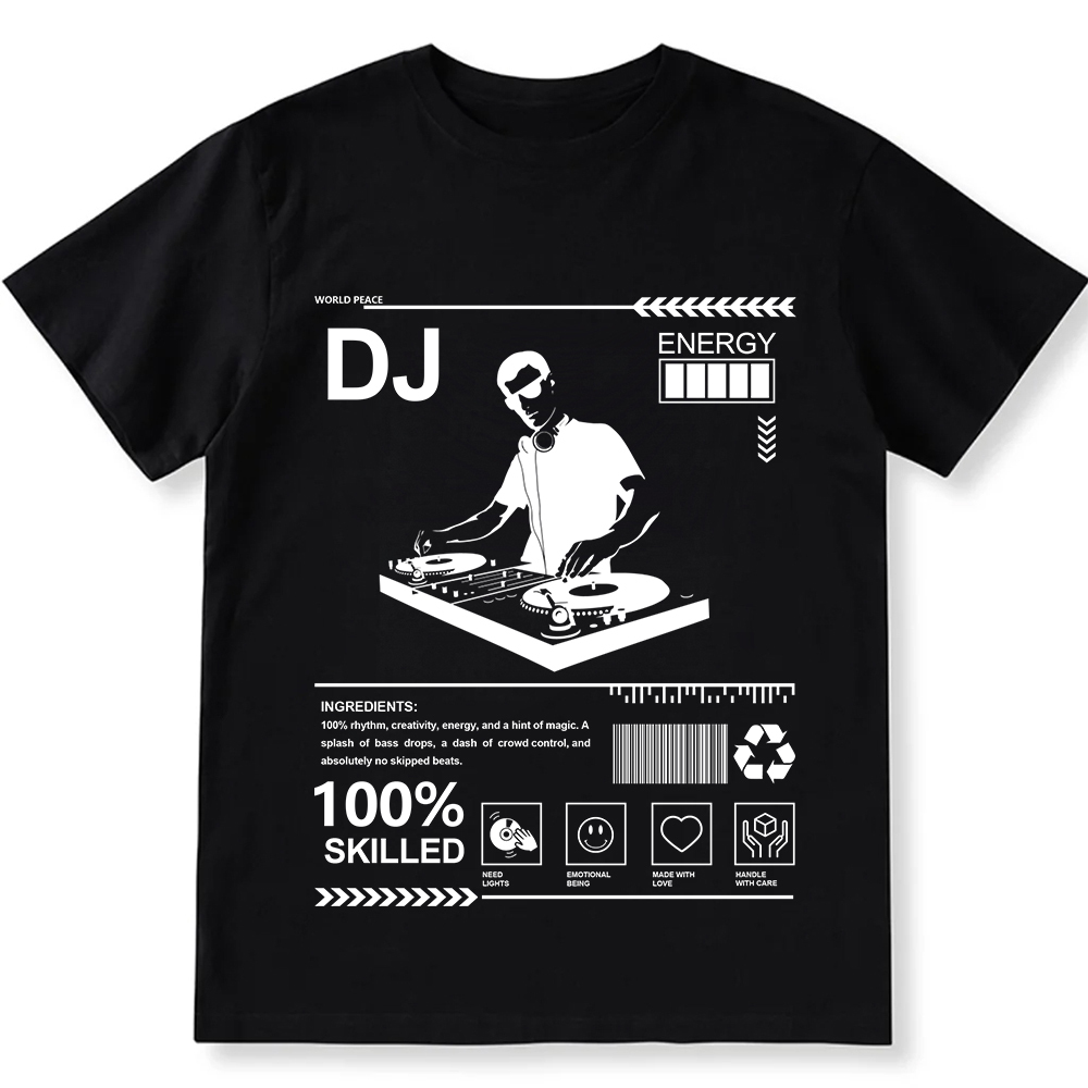 DJ Unisex Fit Cotton T-Shirt wearishow