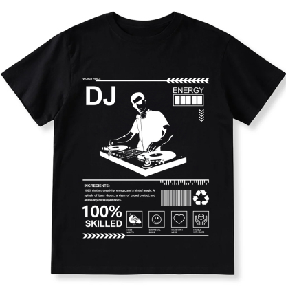 DJ Unisex Fit Cotton T-Shirt wearishow