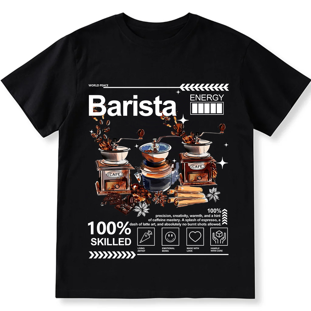 Barista  Unisex Fit Cotton T-Shirt wearishow