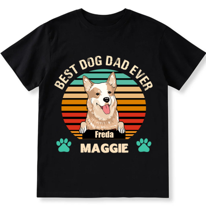 Best Dog Mom and Dad Ever- Personalized Custom Unisex T-shirt