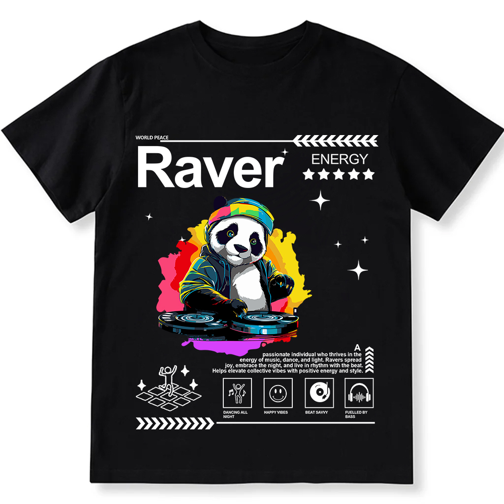 Raver Unisex Fit Cotton T-Shirt wearishow