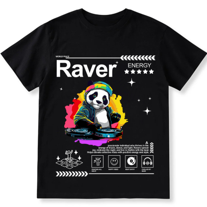 Raver Unisex Fit Cotton T-Shirt wearishow