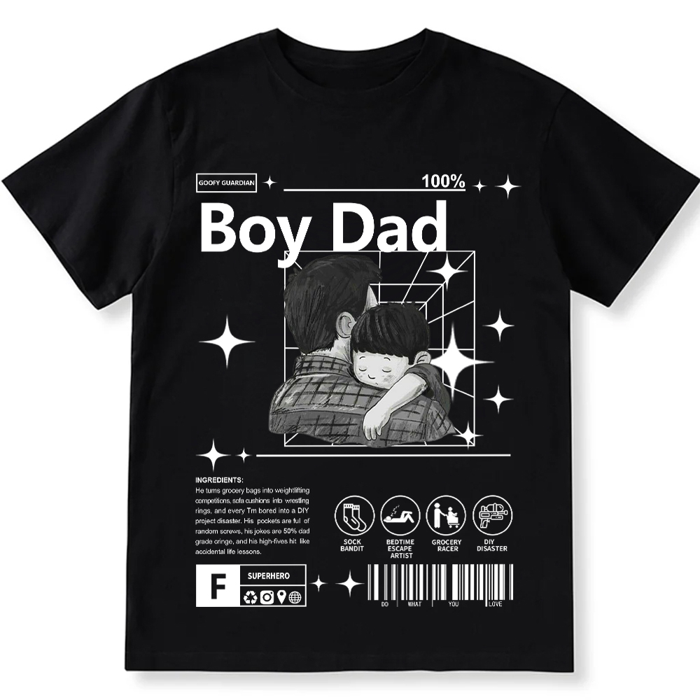 Boy Dad Unisex Fit Cotton T-Shirt wearishow