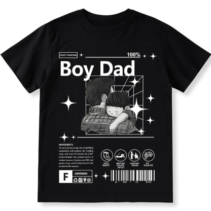 Boy Dad Unisex Fit Cotton T-Shirt wearishow