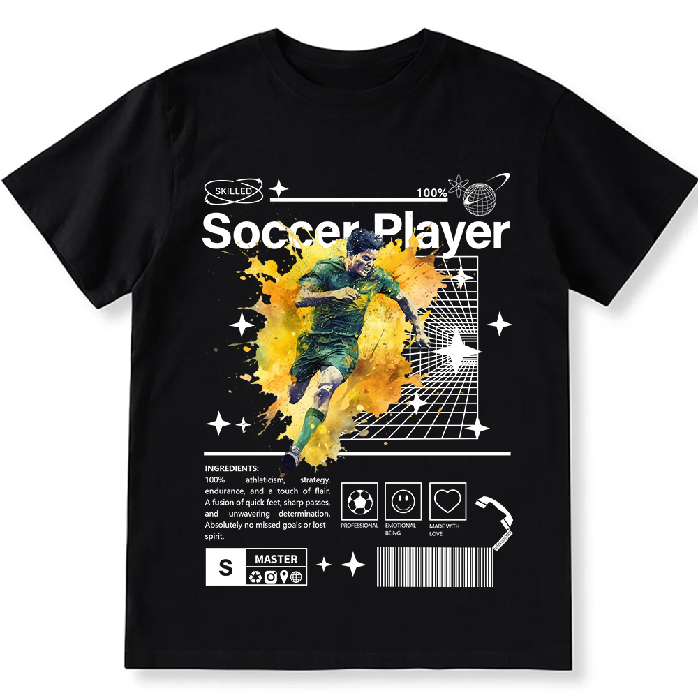 Soccer Player Unisex Fit Cotton T-Shirt wearishow