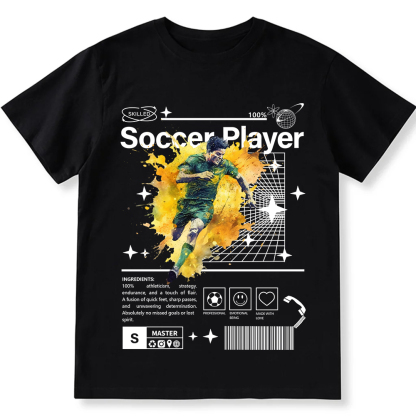 Soccer Player Unisex Fit Cotton T-Shirt wearishow