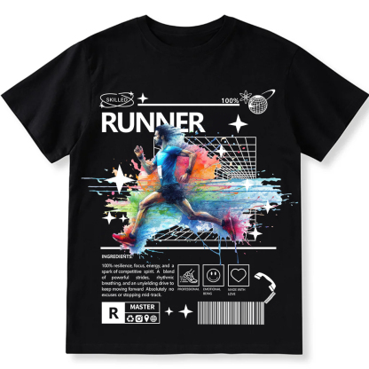 Runner Unisex Fit Cotton T-Shirt wearishow
