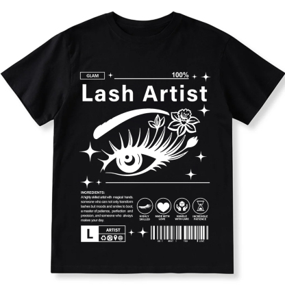 Lash Artist Unisex Fit Cotton T-Shirt wearishow