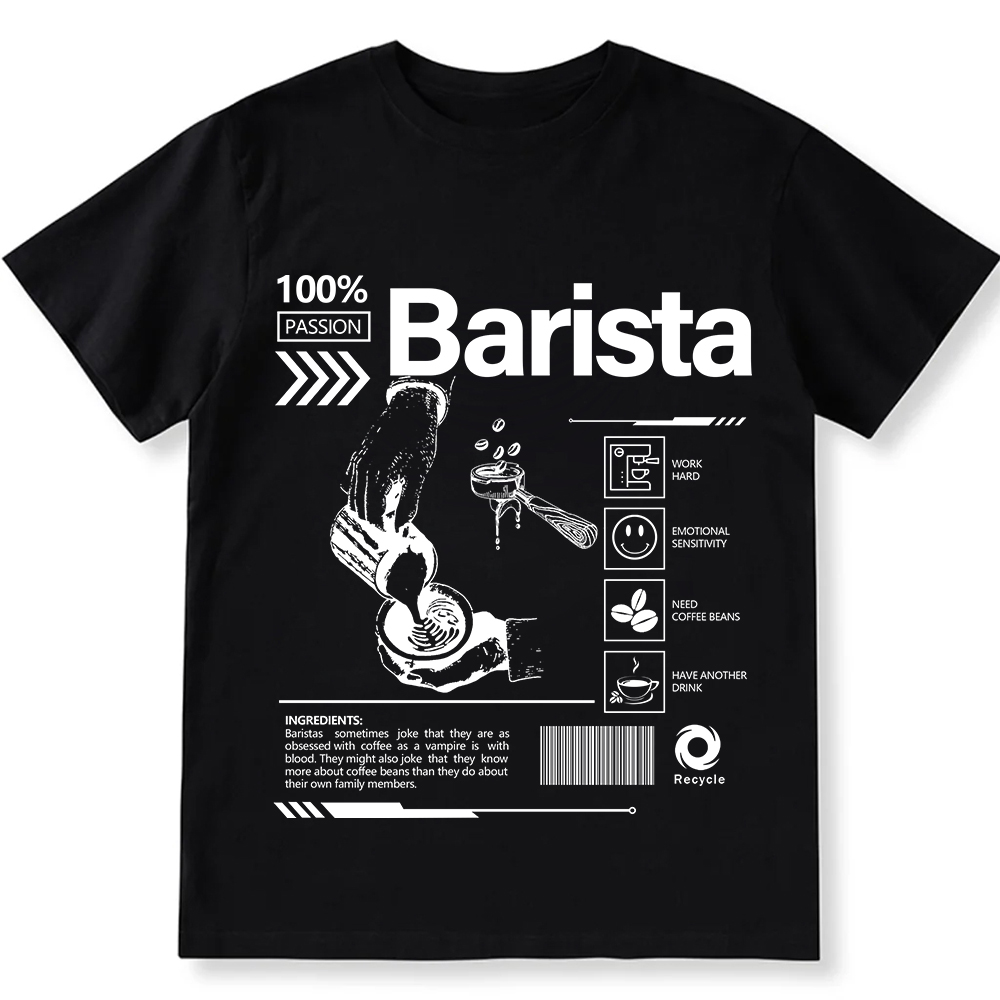 Barista  Unisex Fit Cotton T-Shirt wearishow