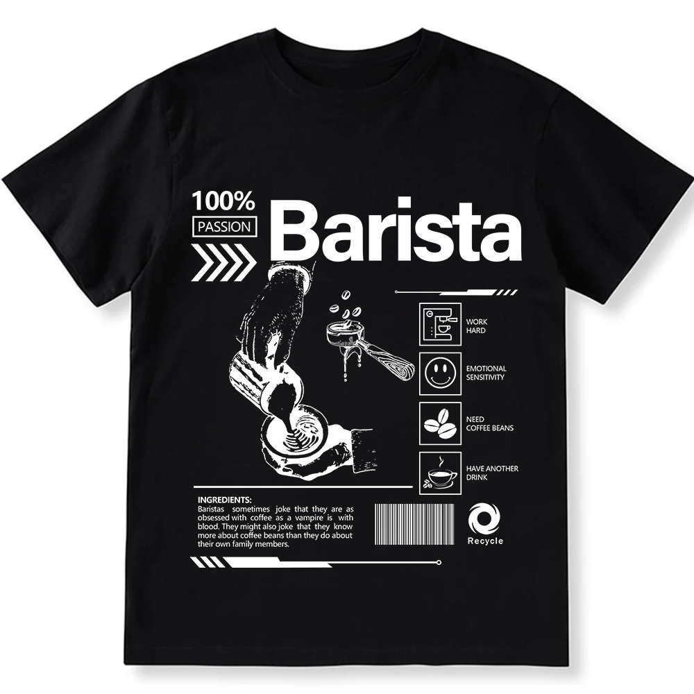 Barista Unisex Fit Cotton T-Shirt wearishow