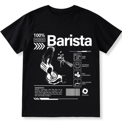 Barista  Unisex Fit Cotton T-Shirt wearishow
