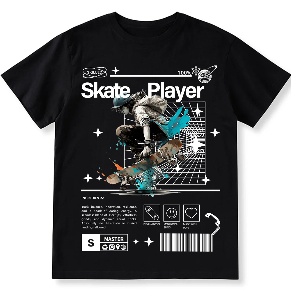 Skate Player Unisex Fit Cotton T-Shirt wearishow
