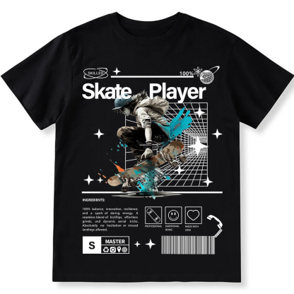 Skate Player Unisex Fit Cotton T-Shirt wearishow
