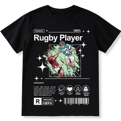 Rugby Player Unisex Fit Cotton T-Shirt wearishow