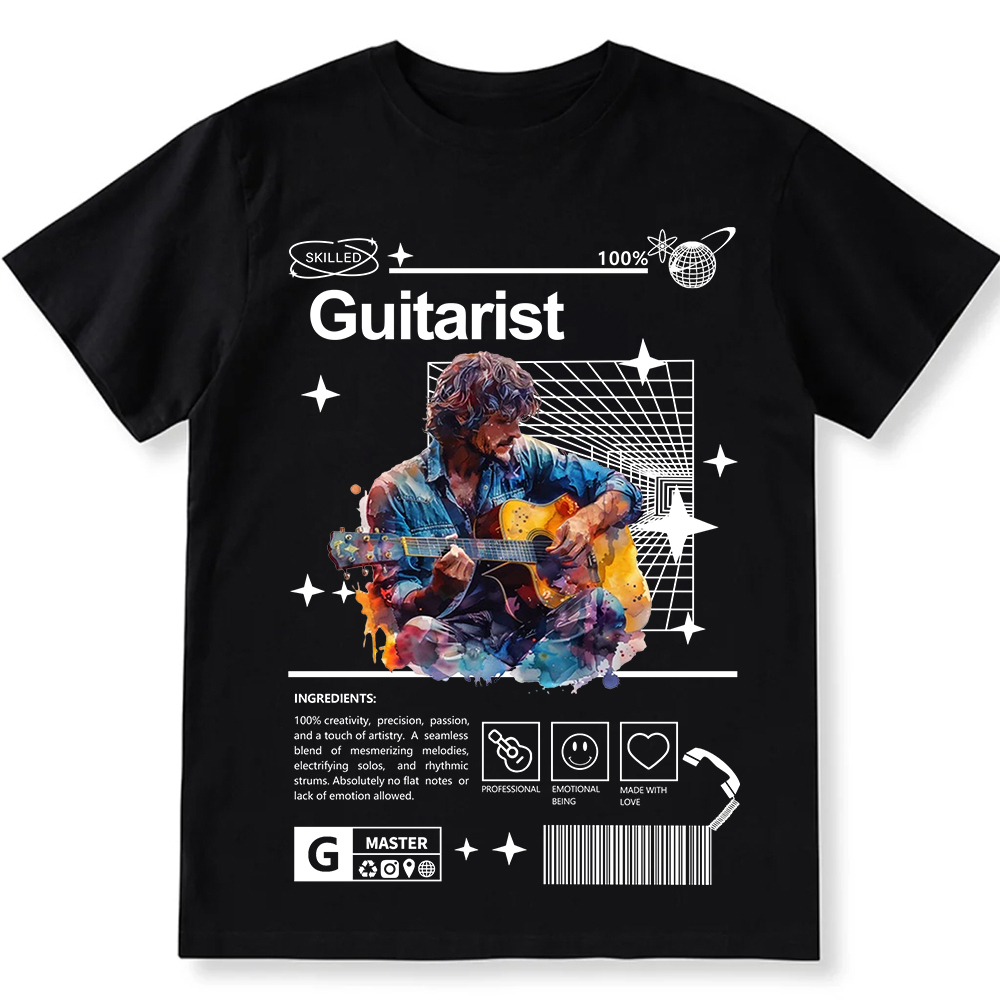 Guitarist Unisex Fit Cotton T-Shirt wearishow