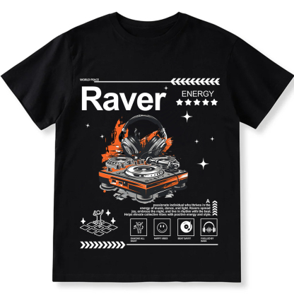 Raver Unisex Fit Cotton T-Shirt wearishow