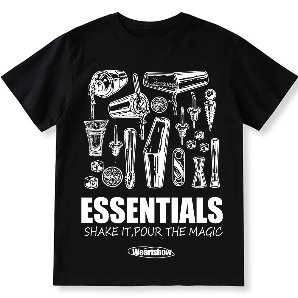 Bartender Essentials Unisex Fit Cotton T-Shirt wearishow