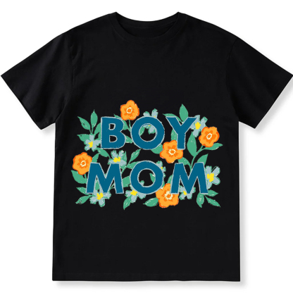 Boy Mom Unisex Fit Cotton T-Shirt wearishow