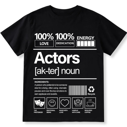 Actors Unisex Fit Cotton T-Shirt wearishow