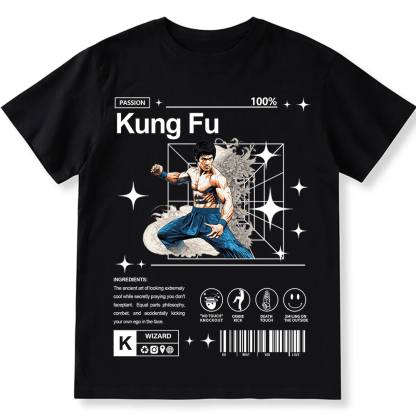 Kung Fu Unisex Fit Cotton T-Shirt wearishow