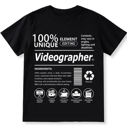 Videographer Unisex Fit Cotton T-Shirt wearishow