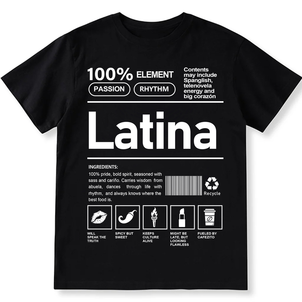Latina Unisex Fit  Cotton T-Shirt wearishow