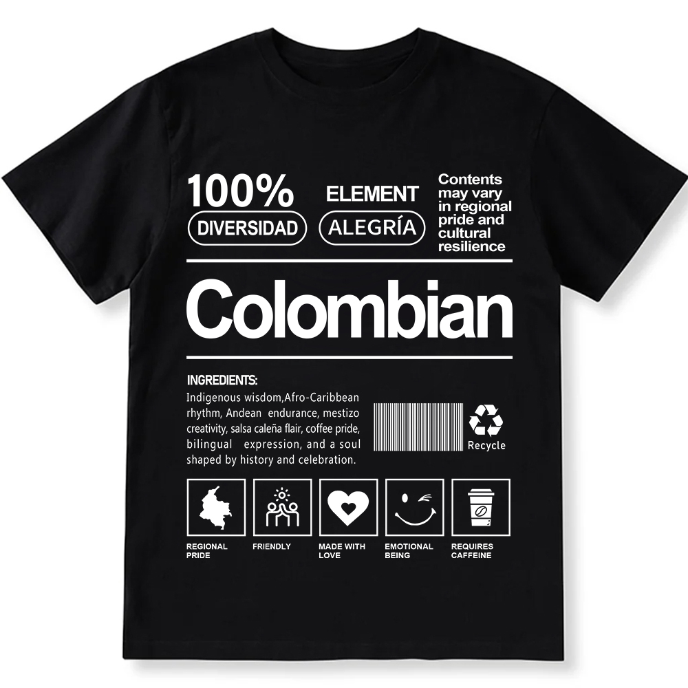 Colombian Unisex Fit  Cotton T-Shirt wearishow
