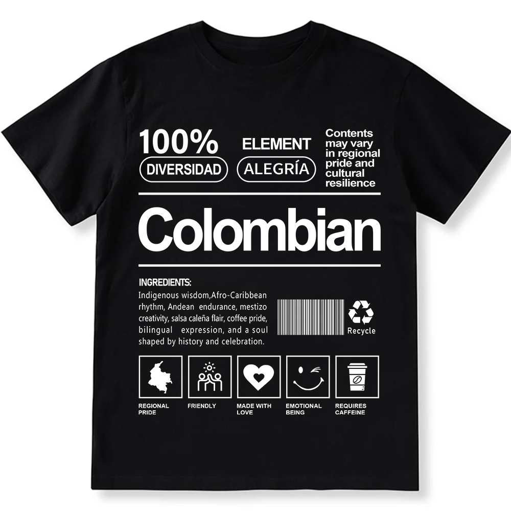 Colombian Unisex Fit  Cotton T-Shirt wearishow