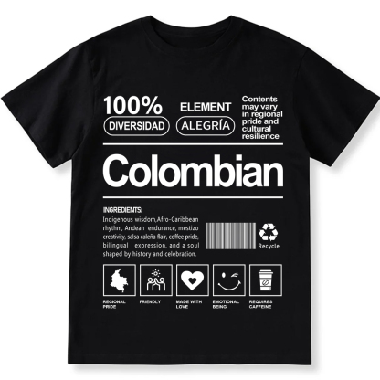 Colombian Unisex Fit  Cotton T-Shirt wearishow