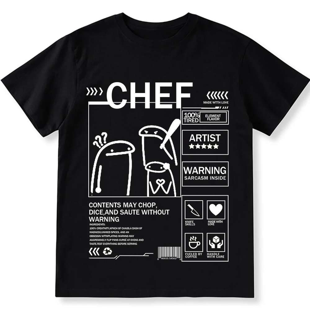 Chef Unisex Fit Washed T-Shirt wearishow