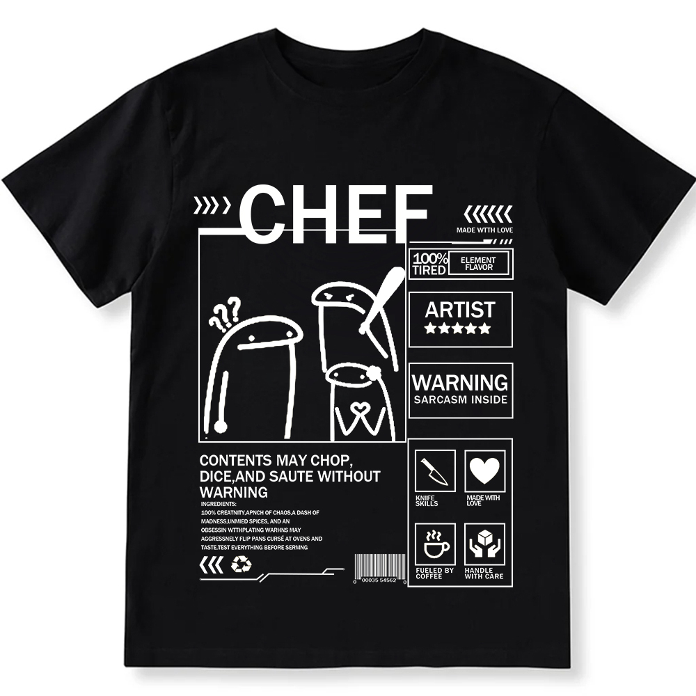 Chef Unisex Fit Washed T-Shirt wearishow