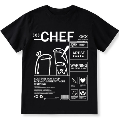 Chef Unisex Fit Washed T-Shirt wearishow