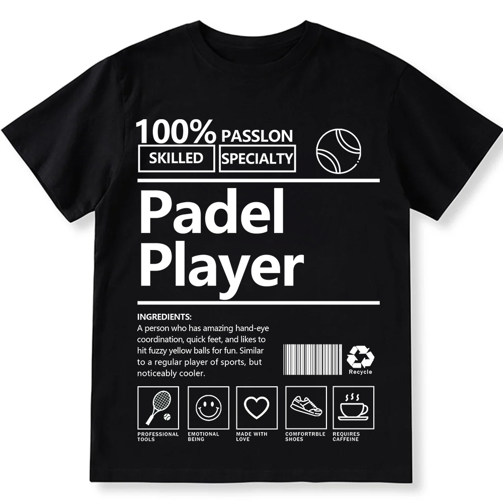 Padel Player Unisex Fit Washed T-Shirt wearishow