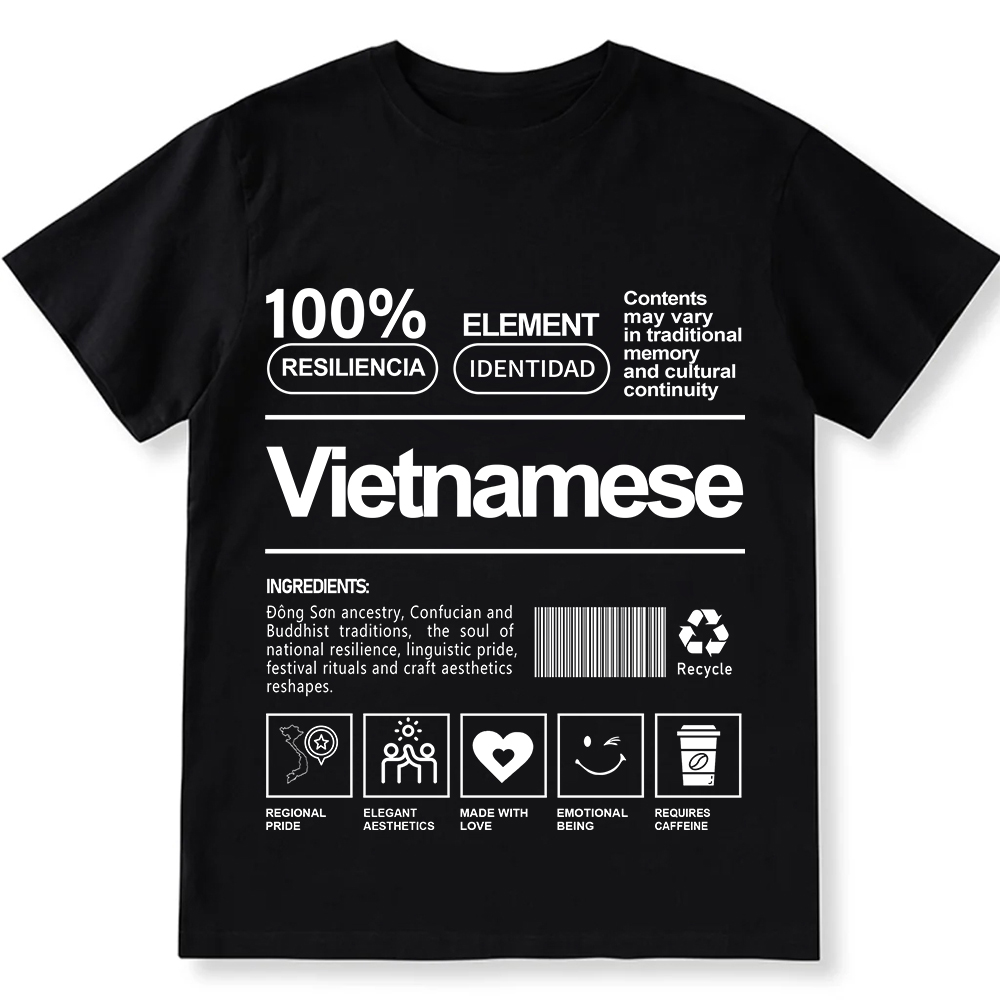 Vietnamese Unisex Fit  Cotton T-Shirt wearishow