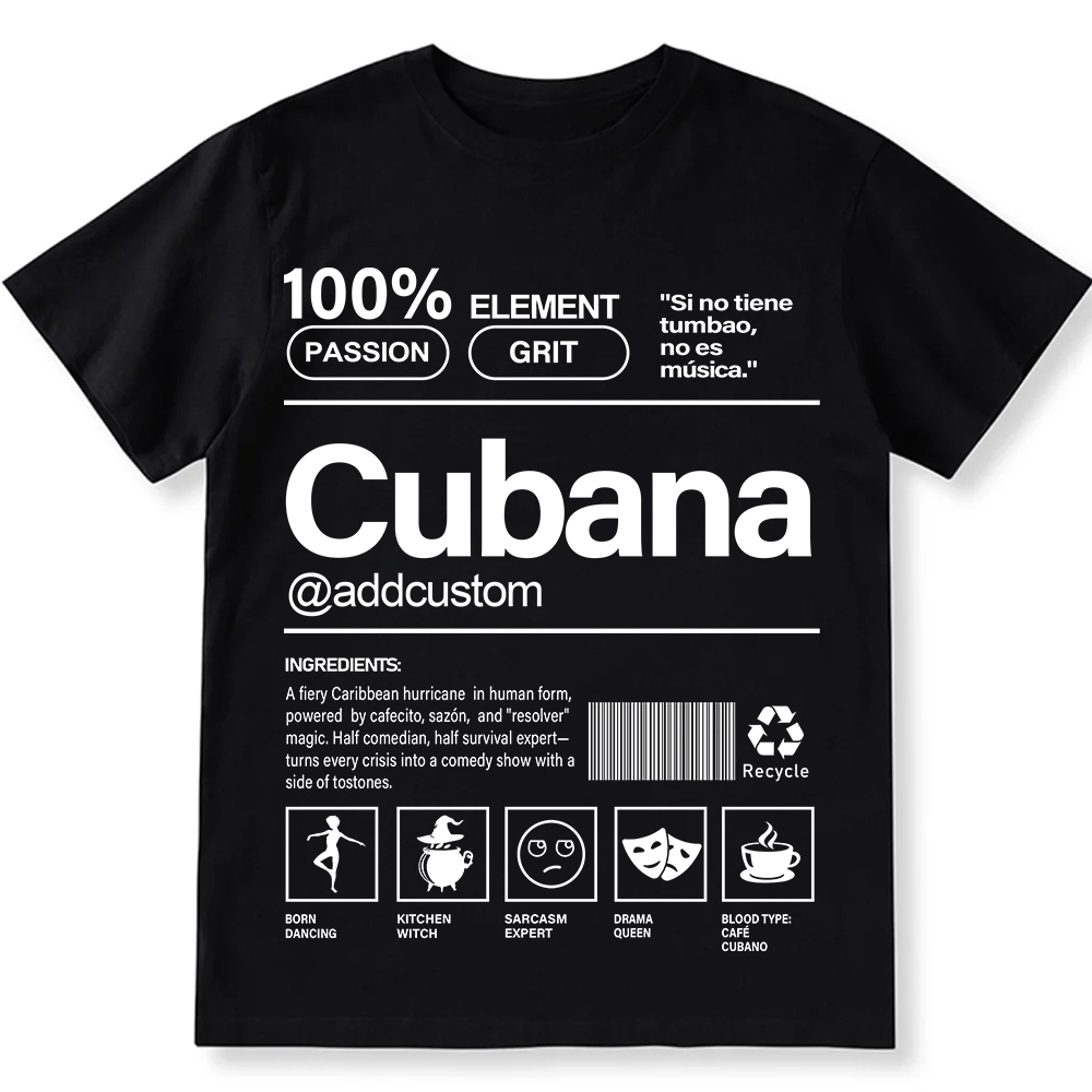 Cubana Addcustom Unisex Fit  Cotton T-Shirt wearishow
