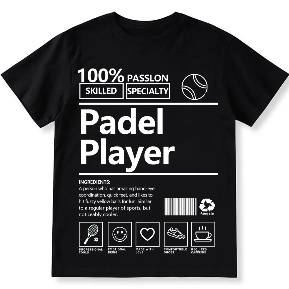 Padel Player Unisex Fit Washed T-Shirt wearishow