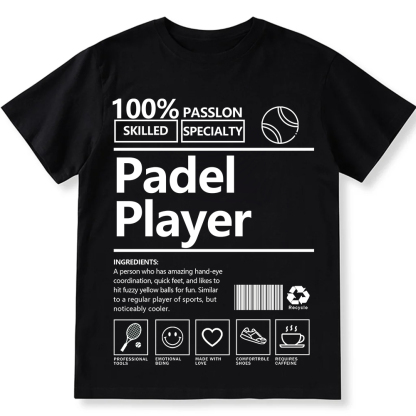 Padel Player Unisex Fit Washed T-Shirt wearishow