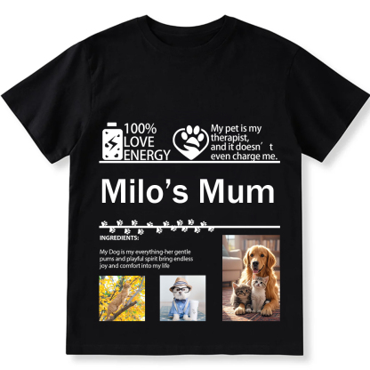Pets Photos Creative Customized Unisex Fit T-Shirt wearishow