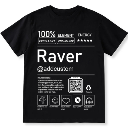 Ravel QR Code Personalized Custom Unisex Fit T-Shirt wearishow