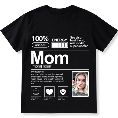 Addcustom  Photo Mom Personalized Custom Unisex Fit T-Shirt wearishow