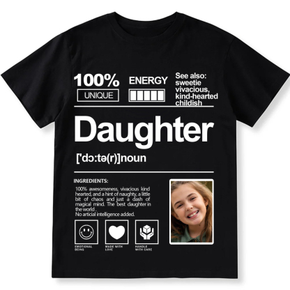 Addcustom  Photo Dauthter Personalized Custom Unisex Fit T-Shirt wearishow