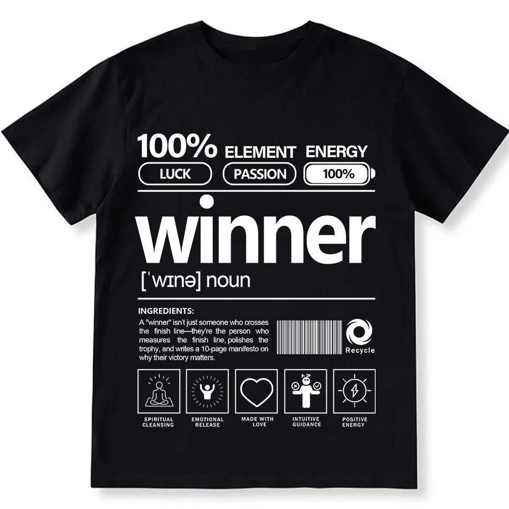 Winner Unisex Fit Cotton T-Shirt wearishow