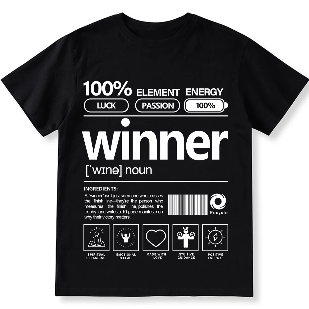 Winner Unisex Fit Cotton T-Shirt wearishow